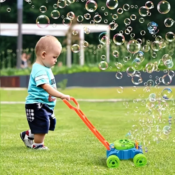 1pc Music Automatic Bubble Blowing Lawn Mower Toy for Kids